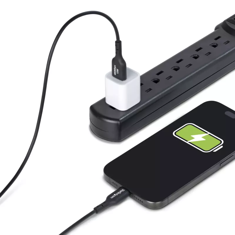 StarTech.com USB-A į USB-C įkrovimo ir sinchronizavimo laidas, 4 m, 3 A, USB 2.0, TPE apvalkalas, juodas