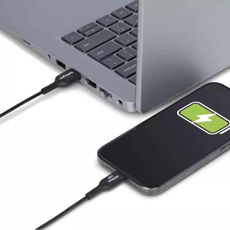 StarTech.com USB-A į USB-C įkrovimo ir sinchronizavimo laidas, 4 m, 3 A, USB 2.0, TPE apvalkalas, juodas