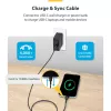 StarTech.com 4 m USB-C įkrovimo laidas, 60W (3A) PD, USB 2.0, TPE apvalkalas - juodas
