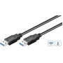 Microconnect USB3.0AA1B USB laidas USB 3.2 Gen 1 (3.1 Gen 1) 1 m USB A Juodas