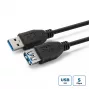Microconnect USB3.0AAF1B USB ilginimo laidas USB 3.2 Gen 1 (3.1 Gen 1) 1 m USB A juodas
