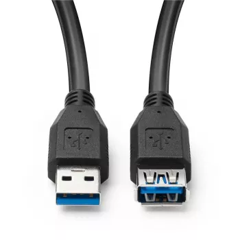 Microconnect USB3.0AAF3B USB 3.2 Gen 1 ilginimo kabelis 3 m USB A juodas
