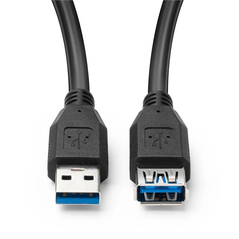 Microconnect USB3.0AAF5B USB 3.2 Gen 1 ilginamasis kabelis, USB-A kištukas į USB-A lizdą, 5 m, juodas