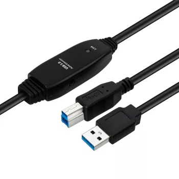 Microconnect Active USB 3.0 A-B 7m juodas laidas 5 Gbit/s