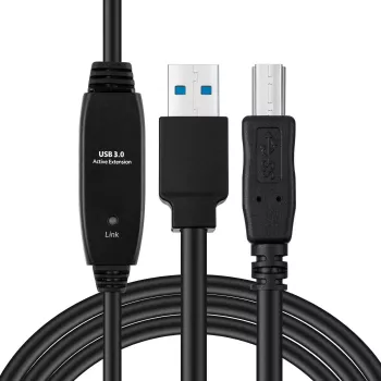 Microconnect Active USB 3.0 A-B 7m juodas laidas 5 Gbit/s