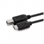 Microconnect USB3.1C2B1 USB kabelis USB 2.0 1 m USB C USB B juodas