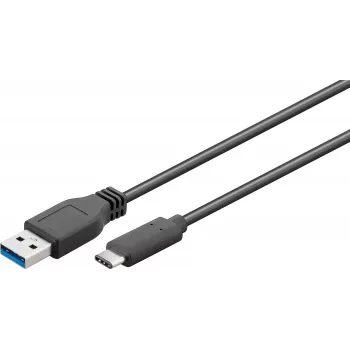 Microconnect USB3.1CA05 USB laidas USB 3.2 Gen 1 (3.1 Gen 1) 0,5 m USB C USB A Juodas