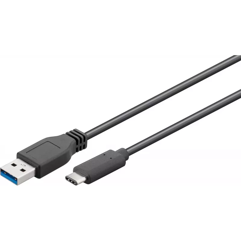 Microconnect USB3.1CA05 USB laidas USB 3.2 Gen 1 (3.1 Gen 1) 0,5 m USB C USB A Juodas