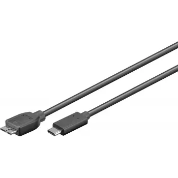 MicroConnect USB3.1CAMIB3.06 USB laidas USB 3.2 Gen 2 (3.1 Gen 2) 0,6 m USB-C Micro-USB B juodas