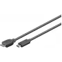 MicroConnect USB3.1CAMIB3.06 USB laidas USB 3.2 Gen 2 (3.1 Gen 2) 0,6 m USB-C Micro-USB B juodas
