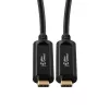 MicroConnect USB3.1CC10OP USB-C laidas 10 m, USB 3.2 Gen 1, juodas