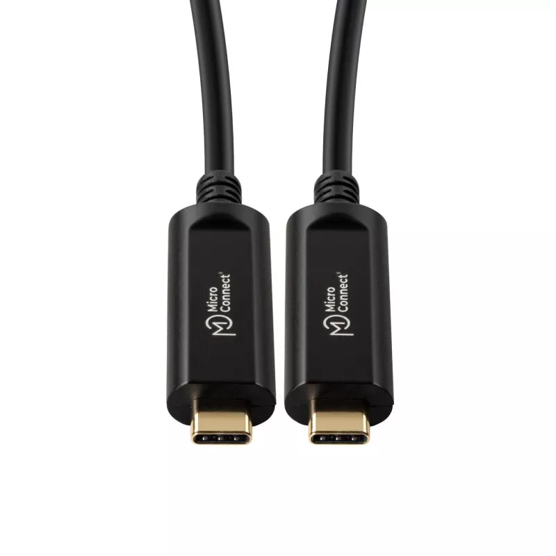 MicroConnect USB3.1CC10OP USB-C laidas 10 m, USB 3.2 Gen 1, juodas