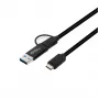 Microconnect USB3.1CCA1 USB-C laidas USB 3.2 Gen 1 (3.1 Gen 1) 1 m juodas