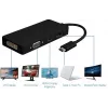 Microconnect USB3.1CCOM10 USB grafikos adapteris 3840 x 2160 pikselių Juodas