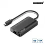 Microconnect USB3.1CCOM16 USB-C 4-in-1 stotelė / prievadų plėtiklis, pilka