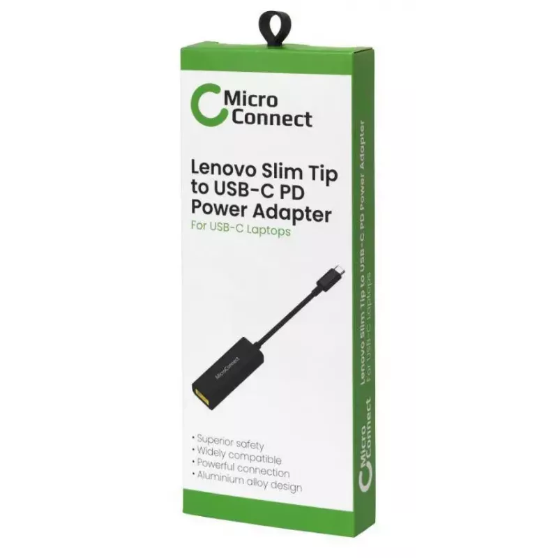 MicroConnect USB3.1C-LEN adapteris – kvadratinio Lenovo maitinimo bloko keitiklis į USB-C