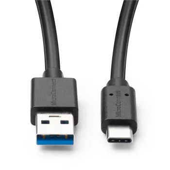 Microconnect USB3.2CA1 USB kabelis USB 3.2 Gen 2 (3.1 Gen 2) 1 m USB A USB C juodas