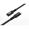 MicroConnect USB3.2CC1.5EX USB-C laidas USB4 Gen 2x2 1,5 m juodas