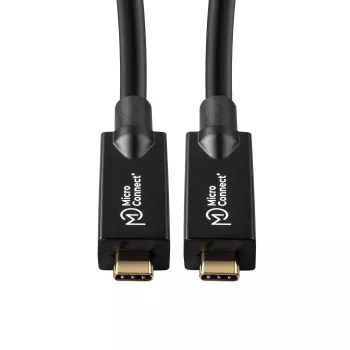 USB C laidas MicroConnect USB3.2CC15OP 15 m juodas 10 Gbit/s