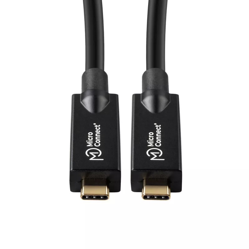 USB C laidas MicroConnect USB3.2CC15OP 15 m juodas 10 Gbit/s