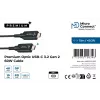 USB C laidas MicroConnect USB3.2CC15OP 15 m juodas 10 Gbit/s