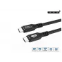 MicroConnect USB3.2CC5 USB-C laidas 5 m, USB 3.2 Gen 2, juodas