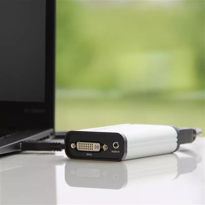 „StarTech.com“ USB 3.0 vaizdo fiksavimo įrenginys DVI vaizdui – 1080p 60 kadrų/s – aliuminis – TAA