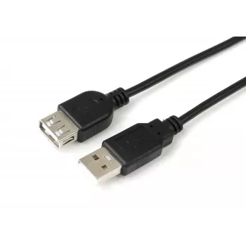 MicroConnect USBAAF2B USB 2.0 ilginimo laidas 1,8 m, USB A (vyriškas) – USB A (moteriškas), juodas