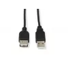 MicroConnect USBAAF2B USB 2.0 ilginimo laidas 1,8 m, USB A (vyriškas) – USB A (moteriškas), juodas