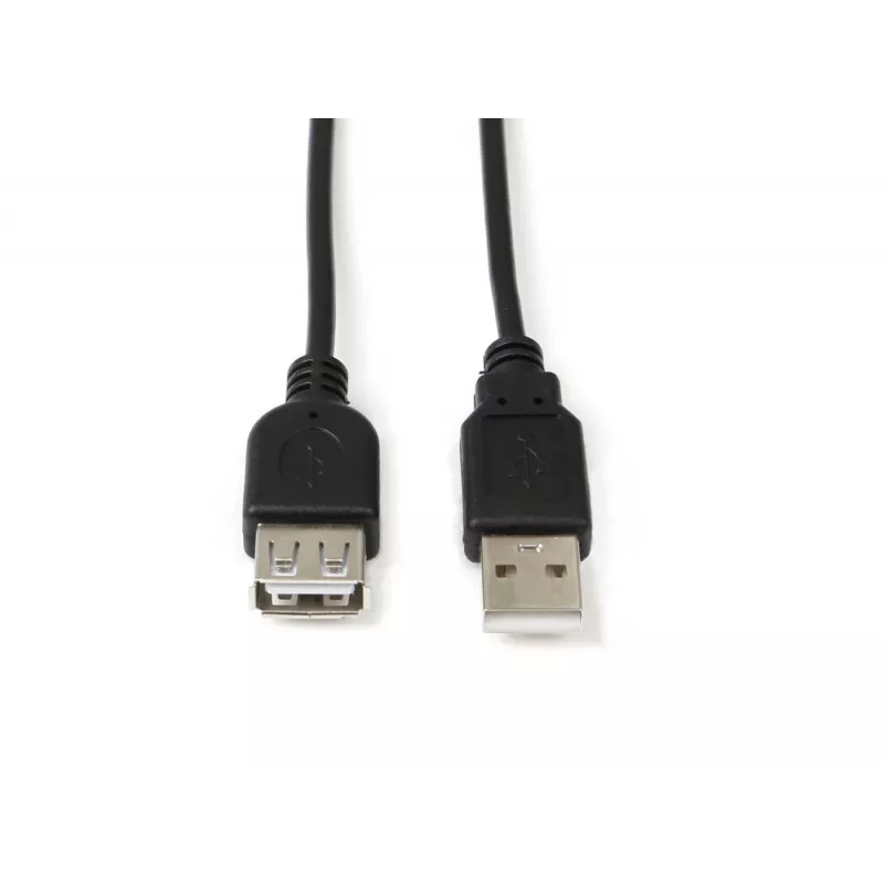 MicroConnect USBAAF2B USB 2.0 ilginimo laidas 1,8 m, USB A (vyriškas) – USB A (moteriškas), juodas