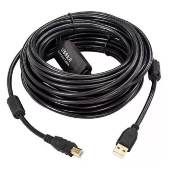 MicroConnect USBAB20B-ACTIVE aktyvus USB laidas USB 2.0 20 m USB A USB B juodas