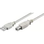 Microconnect USBAB3 USB laidas USB 2.0 3 m USB A USB B Baltas