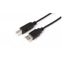 Microconnect USBAB3B USB 2.0 kabelis 3 m USB A USB B juodas