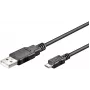 Microconnect USBABMICRO18 USB 2.0 laidas 1,8 m USB A – Micro-USB B juodas