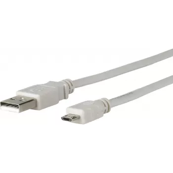 Microconnect USBABMICRO5G USB kabelis USB 2.0 5 m Micro-USB B USB A Pilka