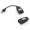 Microconnect USBEXT60M USB prailgintuvas per tinklą 60 m juodas