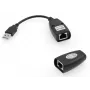 Microconnect USBEXT60M USB prailgintuvas per tinklą 60 m juodas