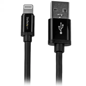 StarTech.com 2 m USB – Lightning laidas – ilgas iPhone / iPad / iPod įkrovimo laidas – Lightning į USB – Apple MFi sertifikuotas – juodas