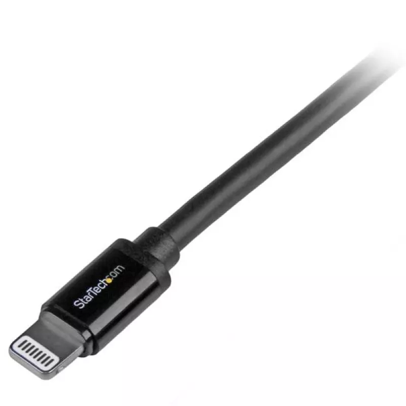 StarTech.com 2 m USB – Lightning laidas – ilgas iPhone / iPad / iPod įkrovimo laidas – Lightning į USB – Apple MFi sertifikuotas – juodas