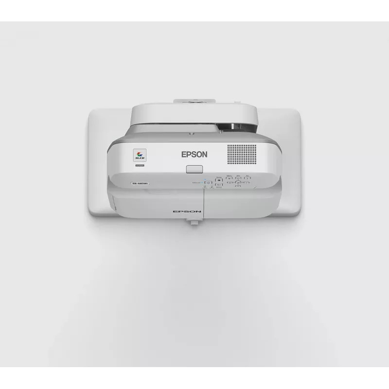 Epson EB-685Wi itin trumpo fokusavimo projektorius 3500 ANSI liumenų 3LCD WXGA (1280x800) Baltas, Pilkas