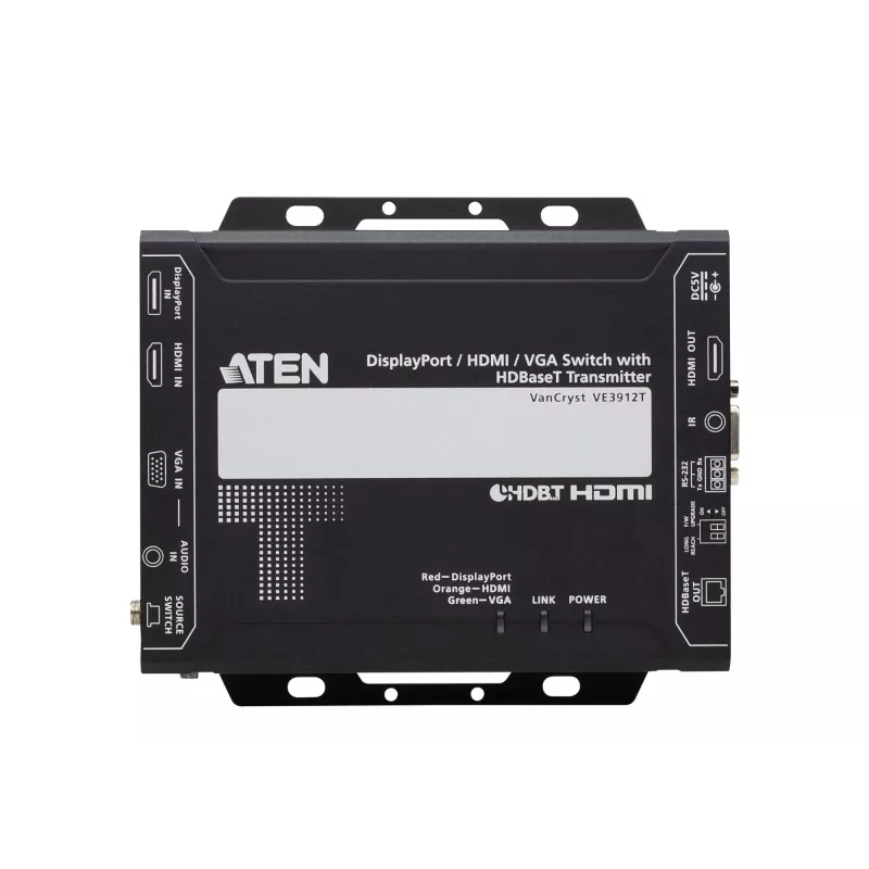 ATEN VE3912T HDBaseT siųstuvas su DisplayPort / HDMI / VGA jungtimis