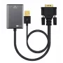 MicroConnect VGAHDMI VGA į HDMI adapterio laidas 0,15 m VGA (D-Sub) juodas