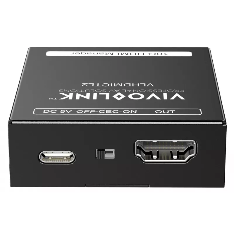 Vivolink VLHDMICTL2 EDID emuliatorius 3840x2160 18Gbit/s Juodas