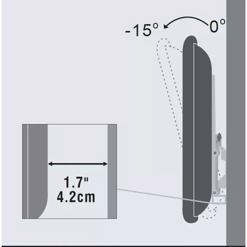 Vivolink VLMW4065T TV laikiklis 165,1 cm (65 col.) juodas