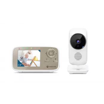Vaizdo kūdikio monitorius Motorola VM483, 300 m, FHSS, auksinis, baltas