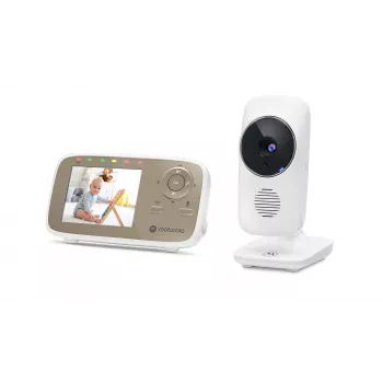 Vaizdo kūdikio monitorius Motorola VM483, 300 m, FHSS, auksinis, baltas
