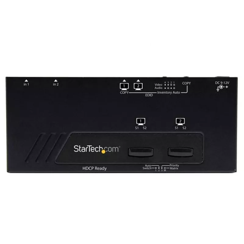 StarTech.com 2x2 HDMI matricos jungiklis su automatiniu ir prioritetiniu perjungimu – 1080p