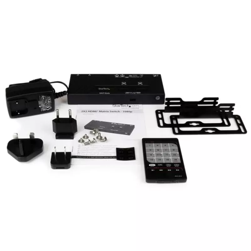 StarTech.com 2x2 HDMI matricos jungiklis su automatiniu ir prioritetiniu perjungimu – 1080p