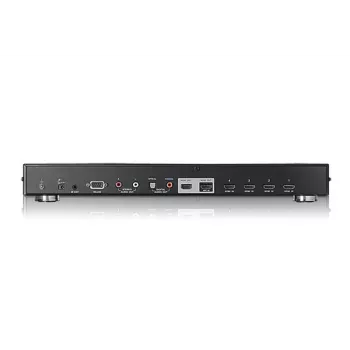 ATEN VS482 4 prievadų dvigubo vaizdo HDMI jungiklis, metalinis, juodas, 15 m, 6.75 Gbit/s