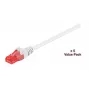 Microconnect V-UTP615WVP Cat6 U/UTP LAN kabelis, 15 m, baltas, 5 vnt. rinkinys